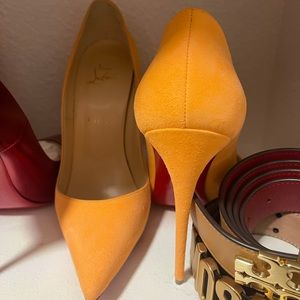 Suede Louboutin Pump
